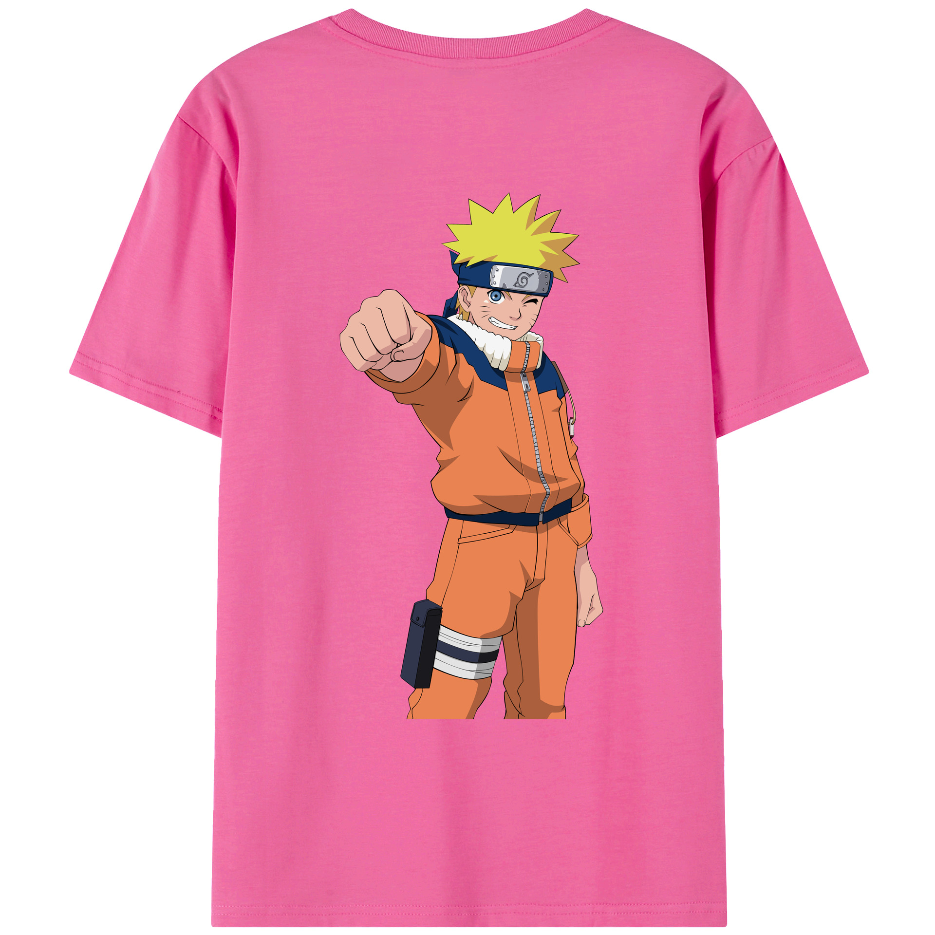 （画像用） NARUTO -ナルト- うずまき ナルト Uzumaki Naruto レディース半袖Tシャツ(バックプリント)